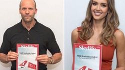 Jason Statham'dan milli irade pozu