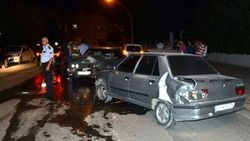 Kahramanmaraş'ta dur ihtarına uymayan genç kaza yaptı