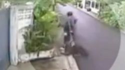 Tayland'da bir kapkaççı kadını metrelerce sürükledi İZLE