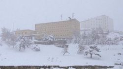 Erciyes'te kar kalınlığı 10 santimetreye ulaştı