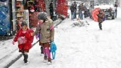 Hakkari'de kar nedeniyle okullar tatil edildi
