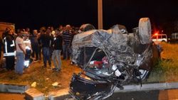 Kastamonu’da kaza yapan araç hurdaya döndü: 3 yaralı