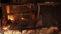 Kastamonu'da çıkan yangında 57 hayvan telef oldu