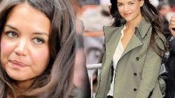 Katie Holmes'in saçlarına aklar düştü