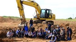Kırklareli'nde araziden izinsiz toprak alan firmaya tepki