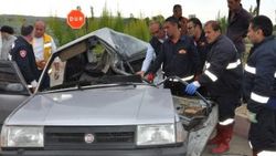 Nevşehir'de otomobille kamyon çarpıştı: 1 ölü