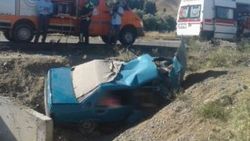 Şarampole uçan otomobildeki 5 kişi öldü