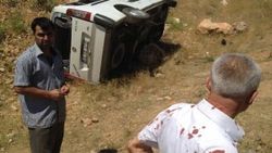 Kahramanmaraş'ta yolcu minibüsü devrildi