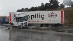 Yağmur yağdı, Manisa'da kazalar arka arkaya geldi