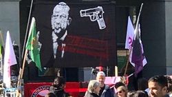İsviçre'de PKK'nın Erdoğan pankartına soruşturma
