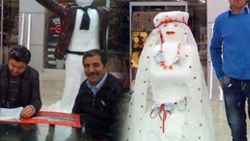 Kardan gelin ve damat yapıp nikah kıydılar