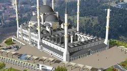 Çamlıca Camii'nin kaba inşaatının yüzde 75'i bitti