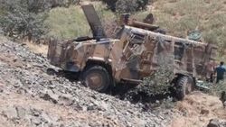Hatay’da askeri araç devrildi