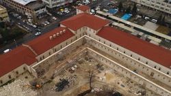 Restorasyonu süren Rami Kışlası havadan görüntülendi
