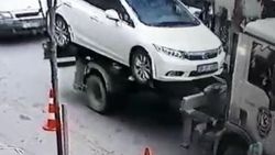İçinde çocuk varken otomobili çeken polise soruşturma