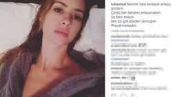 Tuba Ünsal’dan bornozlu paylaşım