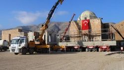 Eyyubi Camisi'nin en ağır bölümü taşındı