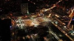 2019'a saatler kala Taksim Meydanı havadan görüntülendi