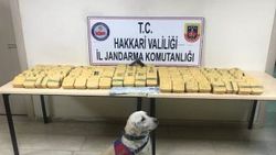 Hakkari'de 73 kilo eroin ele geçirildi