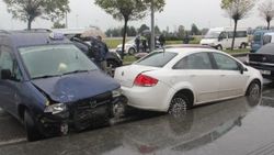 Samsun'da zincirleme kaza: 1 yaralı