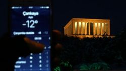 Ankara'da soğuk gece: Sıcaklık eksi 12'ye düştü