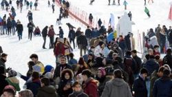 Palandöken doldu taştı