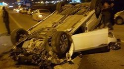 Kahramanmaraş’ta alkollü sürücü takla attı