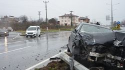 Ordu'da hatalı dönüş kazaya sebep oldu