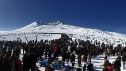 Erciyes hafta sonu 110 bin kişiyi ağırladı