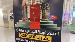 Atatürk Havalimanı’nda Türk vatandaşlığı reklamı