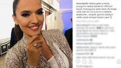 Demet Akalın hayranına pırlanta yüzük verdi