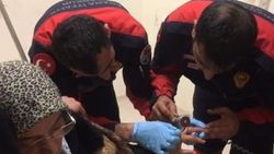 İtfaiyeden yüzük çıkartma operasyonu