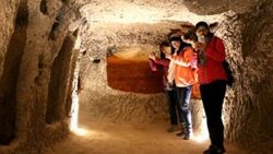 Kapadokya'nın yer altı şehirlerine ziyaretçi akını
