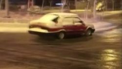 İstanbul’da kar altında drift