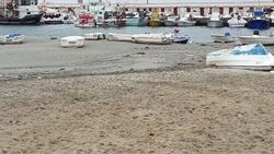 Deniz çekildi tekneler karaya çıktı