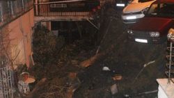 Beşiktaş’ta yol çöktü