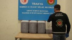 Kapıkule'de eroin yapımında kullanılan malzeme yakalandı