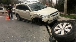 Dubaları ve direği devirdi, olay yerinden kaçtı
