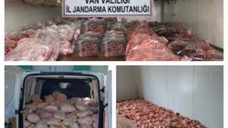 Van'da kaçak et operasyonu