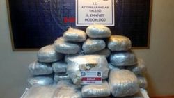 Afyon'da 97 kilo esrar ele geçirildi