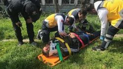 Kafaya darbe alan sürücü: Ambulans başka hastaya gitsin