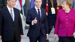 Fransa, Almanya ve Çin liderleri bir arada