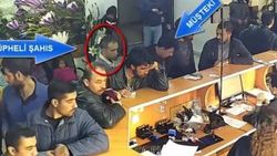 Noterde cep telefonu çalan hırsız kamerada