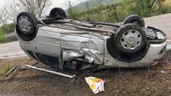 Zonguldak'ta otomobil takla attı: 3 yaralı