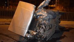 Dayısından izinsiz aldığı araç ile kaza yaptı: 1 yaralı