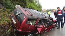 Giresun’da trafik kazası: 1 ölü 1 yaralı