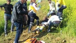 Manisa'da bir kişi traktörün altında kaldı