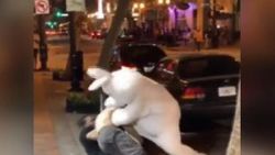 ‘Paskalya tavşanı’ ayıramadığı kavgaya dahil oldu