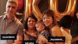 Özcan Deniz'in oğlu Kuzey 1 yaşında