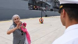 TCG Turgutreis'e duygu dolu ziyaret